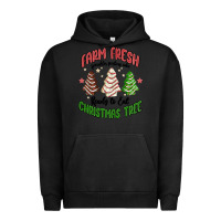 Pigment Black farm fresh christmas tree Urban Hoodie - MaliasSmallBusiness