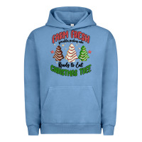 Pigment Pebble Blue farm fresh christmas tree Urban Hoodie - MaliasSmallBusiness