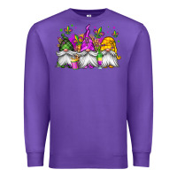 Purple mardi gras gnomes Premium Sweatshirt - Jasminsmagicworld