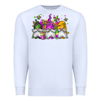 White mardi gras gnomes Premium Sweatshirt - Jasminsmagicworld