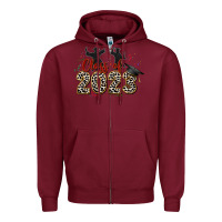Burgundy class of 2023 Zipper Hoodie - Zillion Design Studio