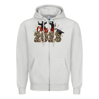 Dove Grey class of 2023 Zipper Hoodie - Zillion Design Studio