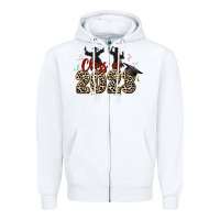 White class of 2023 Zipper Hoodie - Zillion Design Studio