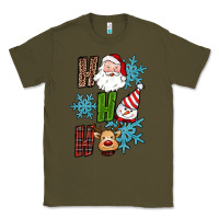 Army Green ho ho ho christmas Classic Tee - RanaPortraitStore