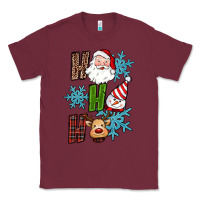 Burgundy ho ho ho christmas Classic Tee - RanaPortraitStore