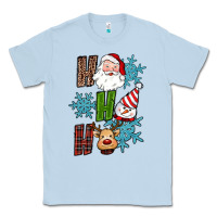 Dusty Blue ho ho ho christmas Classic Tee - RanaPortraitStore