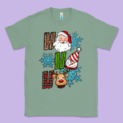 Ho Ho Ho Christmas Classic Tee Designed By Ranaportraitstore