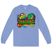 Colony Blue teacher life Long Sleeve Tee - texasbilliewilder