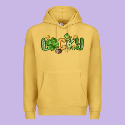 Lucky St Patrick S Day Premium Hoodie Designed By Maliassmallbusiness