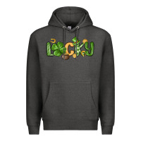 Charcoal Heather lucky st patrick s day Premium Hoodie - MaliasSmallBusiness