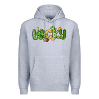 Heather Grey lucky st patrick s day Premium Hoodie - MaliasSmallBusiness