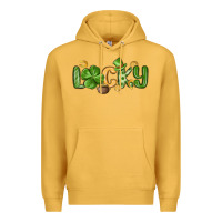 Mustard lucky st patrick s day Premium Hoodie - MaliasSmallBusiness