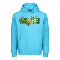 Ocean Blue lucky st patrick s day Premium Hoodie - MaliasSmallBusiness
