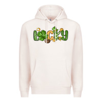 Pale Pink lucky st patrick s day Premium Hoodie - MaliasSmallBusiness