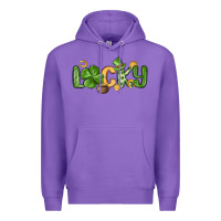 Purple lucky st patrick s day Premium Hoodie - MaliasSmallBusiness