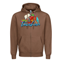 Chestnut a  teacher Zipper Hoodie - Zillion Design Studio