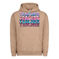 Pigment Burro teacher stacked Urban Hoodie - NancyCooperArtShop