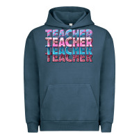 Pigment Midnight Navy teacher stacked Urban Hoodie - NancyCooperArtShop