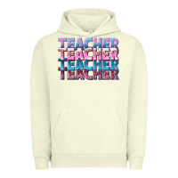 Pigment Pistachio teacher stacked Urban Hoodie - NancyCooperArtShop