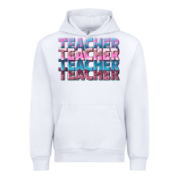 White teacher stacked Urban Hoodie - NancyCooperArtShop