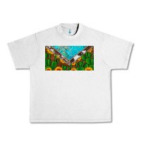 Lunar Rock cactus sunflower cowhide and turquoise license plate Urban Heavy Tee - Artiststas