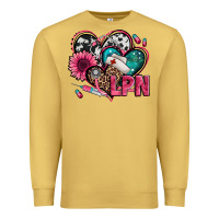 Antique Gold lpn licensed practical nurse hearts Premium Sweatshirt - Jasminsmagicworld