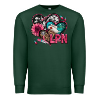 Sports Green lpn licensed practical nurse hearts Premium Sweatshirt - Jasminsmagicworld