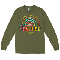 Army Green teacher life Long Sleeve Tee - texasbilliewilder