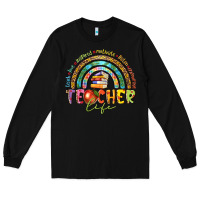 Black teacher life Long Sleeve Tee - texasbilliewilder