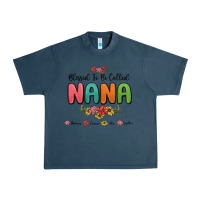 Midnight Navy blessed to be called nana Urban Heavy Tee - MaliasSmallBusiness