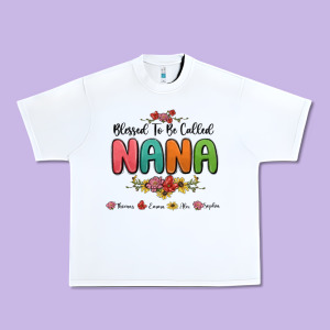 Blessed To Be Called Nana Urban Heavy Tee Designed By Maliassmallbusiness