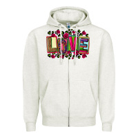 Oatmeal Heather mexican love Zipper Hoodie - CTS Tumbler Store