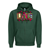 Sports Green mexican love Zipper Hoodie - CTS Tumbler Store