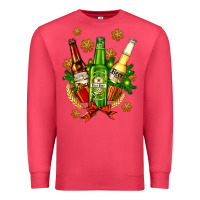 Cardinal beer bottle party set for christmas Premium Sweatshirt - AdoDesignShop