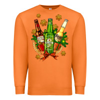 Carrot beer bottle party set for christmas Premium Sweatshirt - AdoDesignShop