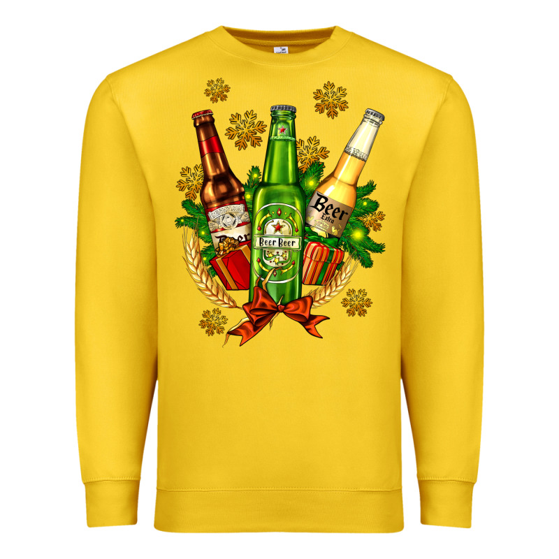 Beer Bottle Party Set For Christmas Premium Sweatshirt by AdoDesignShop | Teevron