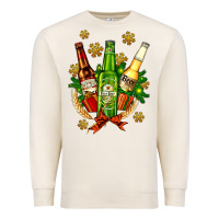 Sandshell beer bottle party set for christmas Premium Sweatshirt - AdoDesignShop