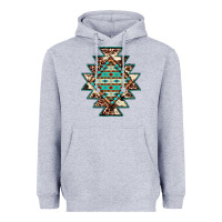 Heather Grey cowhide leopard gemstone aztec Heavyweight Hoodie - JahusDesignShop