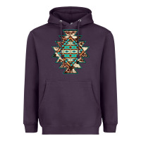 Plum cowhide leopard gemstone aztec Heavyweight Hoodie - JahusDesignShop