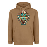 Toasted Coconut cowhide leopard gemstone aztec Heavyweight Hoodie - JahusDesignShop