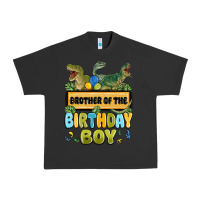 Pigment Black brother of the birthday boy Urban Heavy Tee - MaliasSmallBusiness