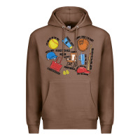 Chestnut softball mom Premium Hoodie - MaliasSmallBusiness