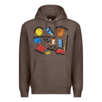 Coffee softball mom Premium Hoodie - MaliasSmallBusiness