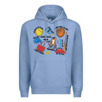 Colony Blue softball mom Premium Hoodie - MaliasSmallBusiness