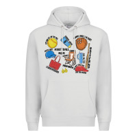 Dove Grey softball mom Premium Hoodie - MaliasSmallBusiness