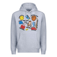 Heather Grey softball mom Premium Hoodie - MaliasSmallBusiness