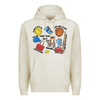 Oatmeal Heather softball mom Premium Hoodie - MaliasSmallBusiness