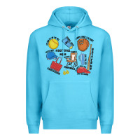 Ocean Blue softball mom Premium Hoodie - MaliasSmallBusiness