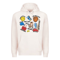 Pale Pink softball mom Premium Hoodie - MaliasSmallBusiness