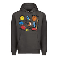 Smoke softball mom Premium Hoodie - MaliasSmallBusiness